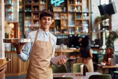 a young waiter