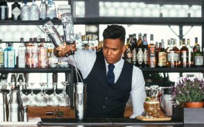 bartender preparing a drink
