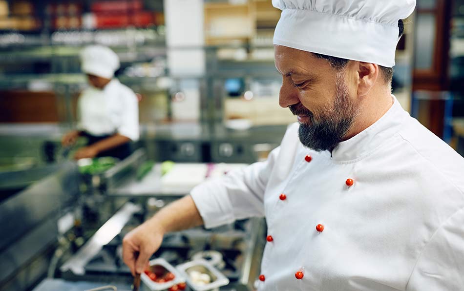 chef preparing a dish