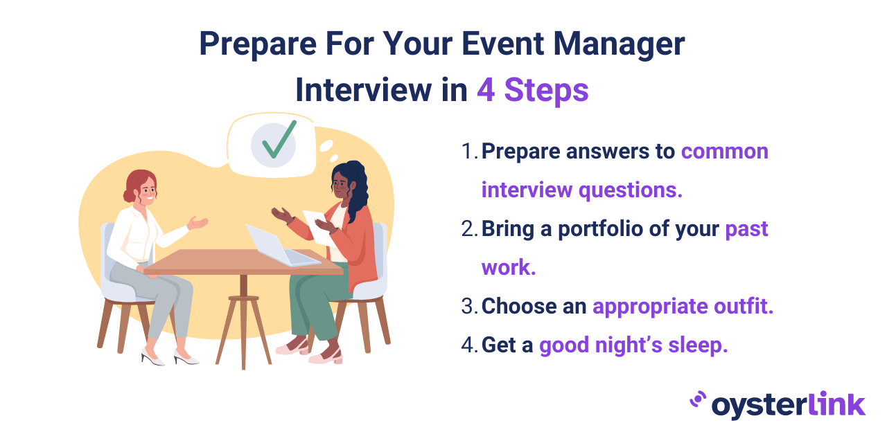 event manager interview preparation steps