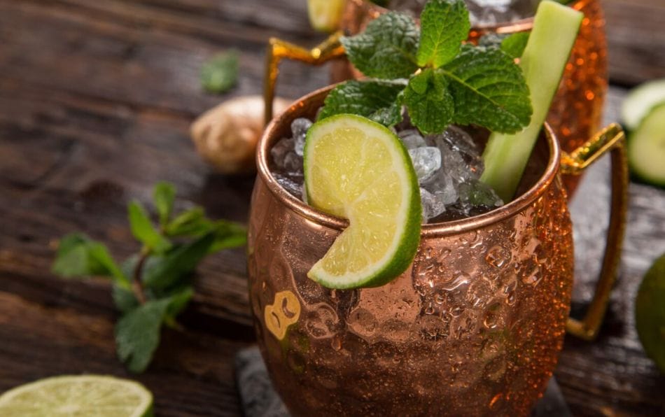 a moscow mule cocktail