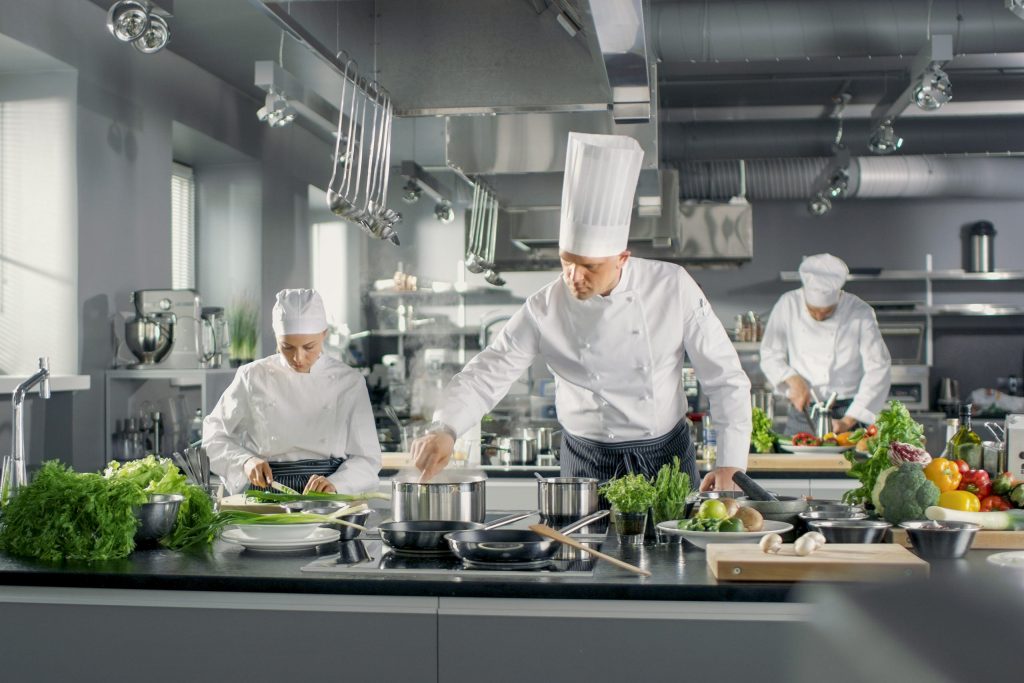 Chefs Working a Station