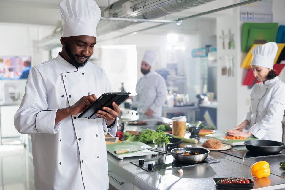 Station Chefs Working in Kitchen