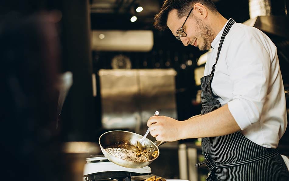 chef preparing a meal