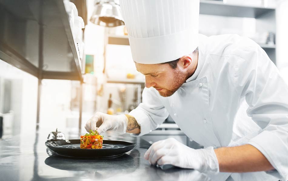 chef wearing a toque