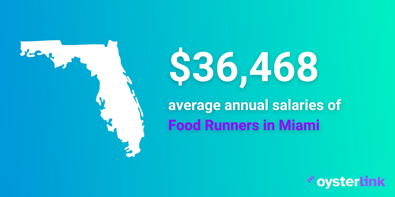 food runner salary in miami