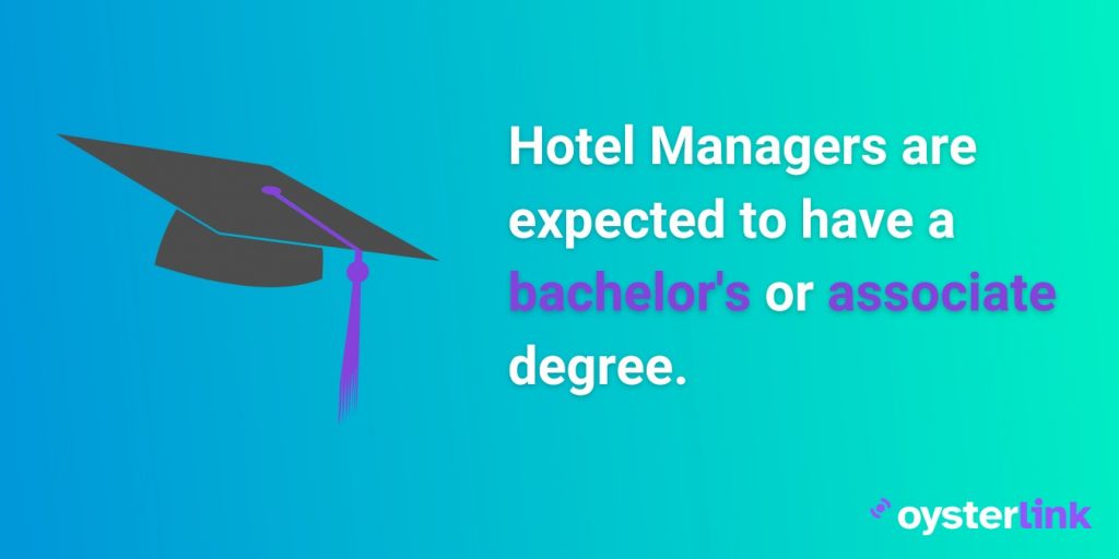 education requirement for hotel managers