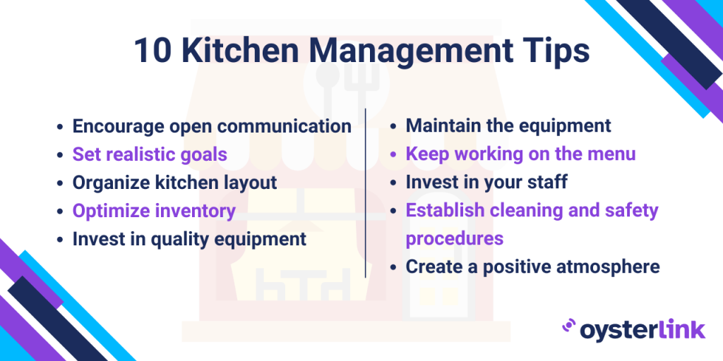 restaurant kitchen management tips