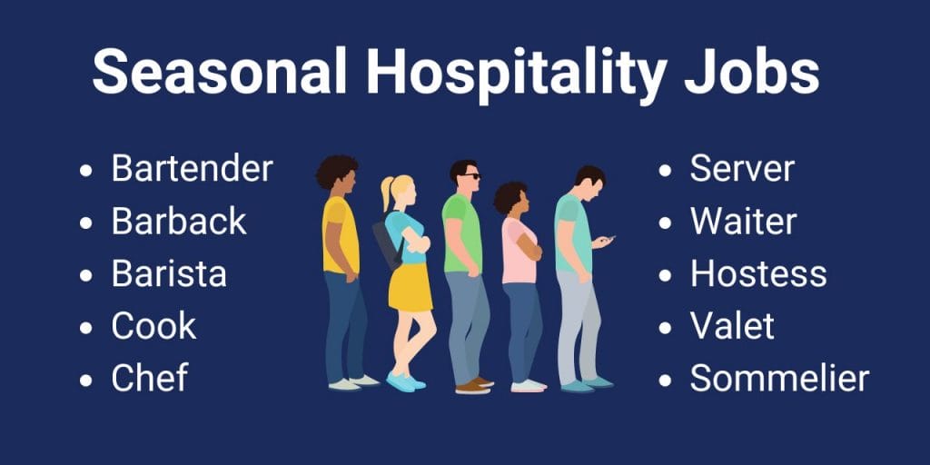 Seasonal hospitality jobs