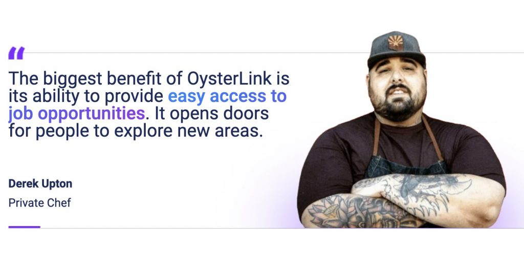 OysterLink landing page