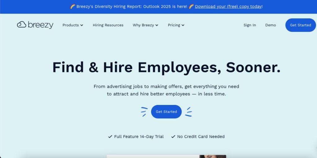 breezy hr landing page