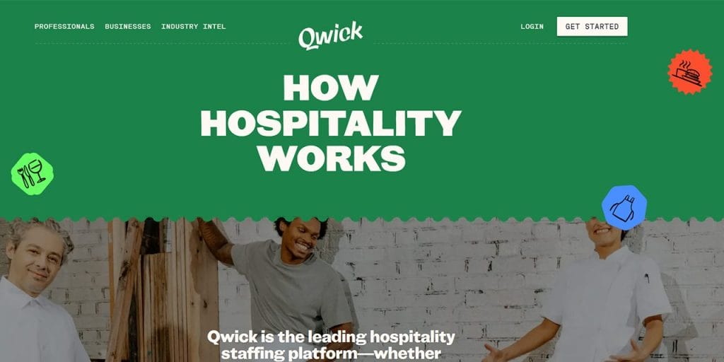 Qwick landing page