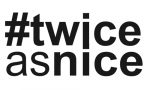 #twiceasnice Recruiting logo