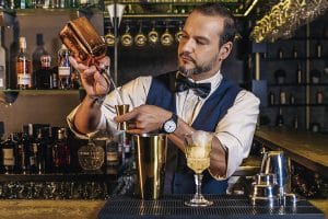 Bartender Pouring Drink