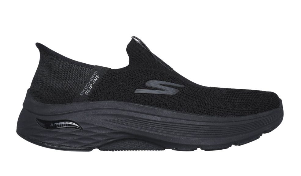 black Skechers Max Cushioning Arch Fit model