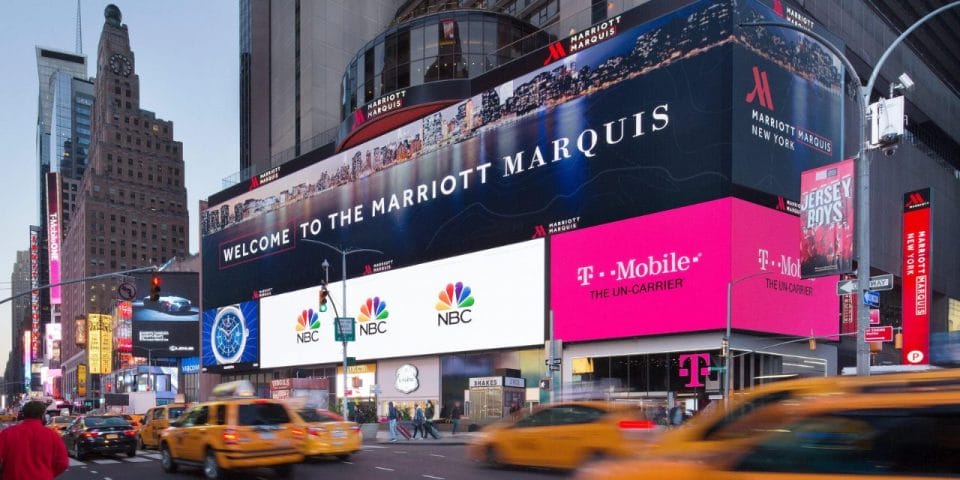 New York Marriott Marquis hotel at Times Square