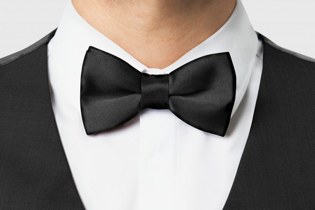 black bow tie