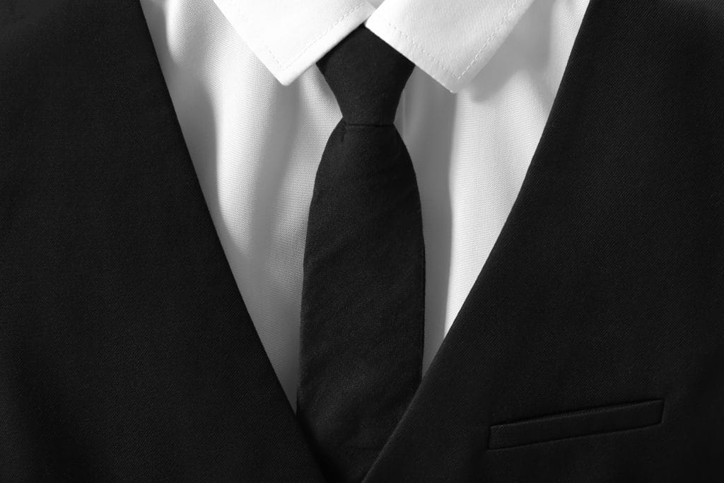 black necktie