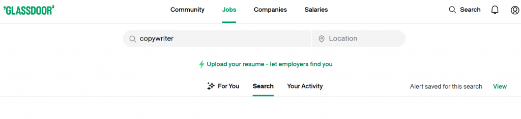 Glassdoor homepage, how to interview a hostess