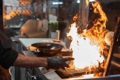 restaurant kitchen fire