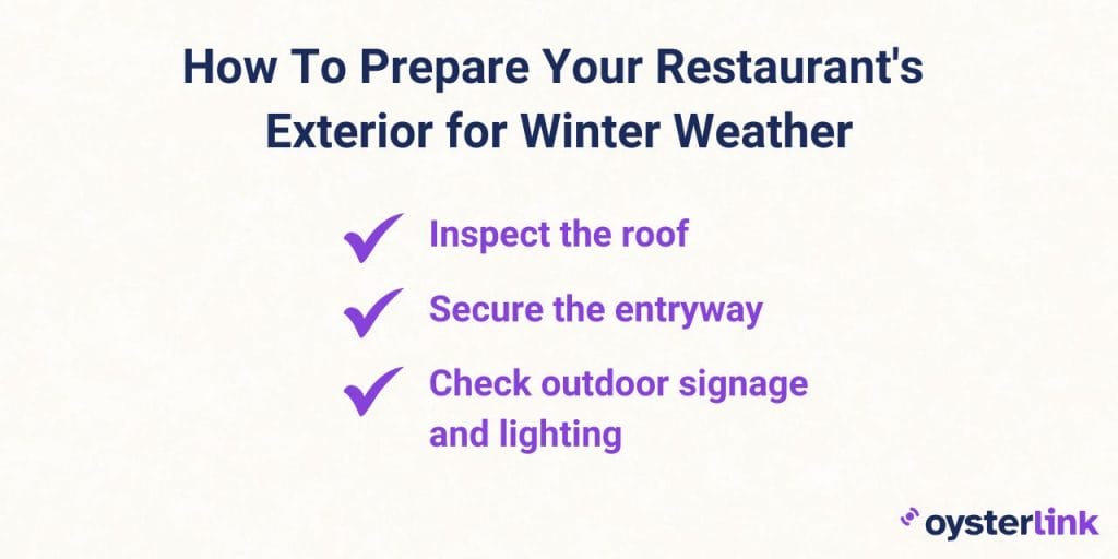 how to prepare you restaurant's exterior for winter weather