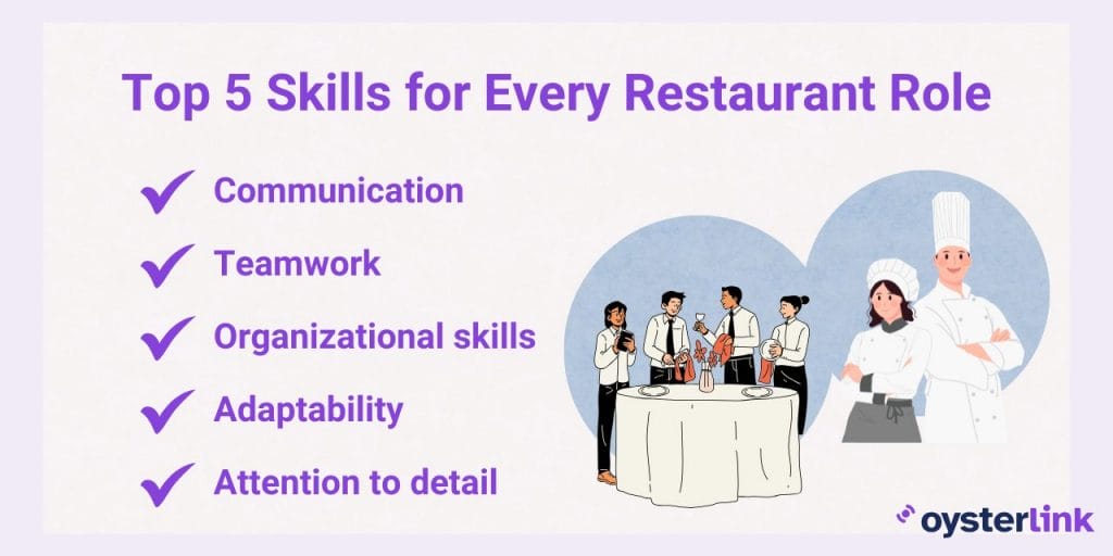 top 5 skills restaurant employees should have