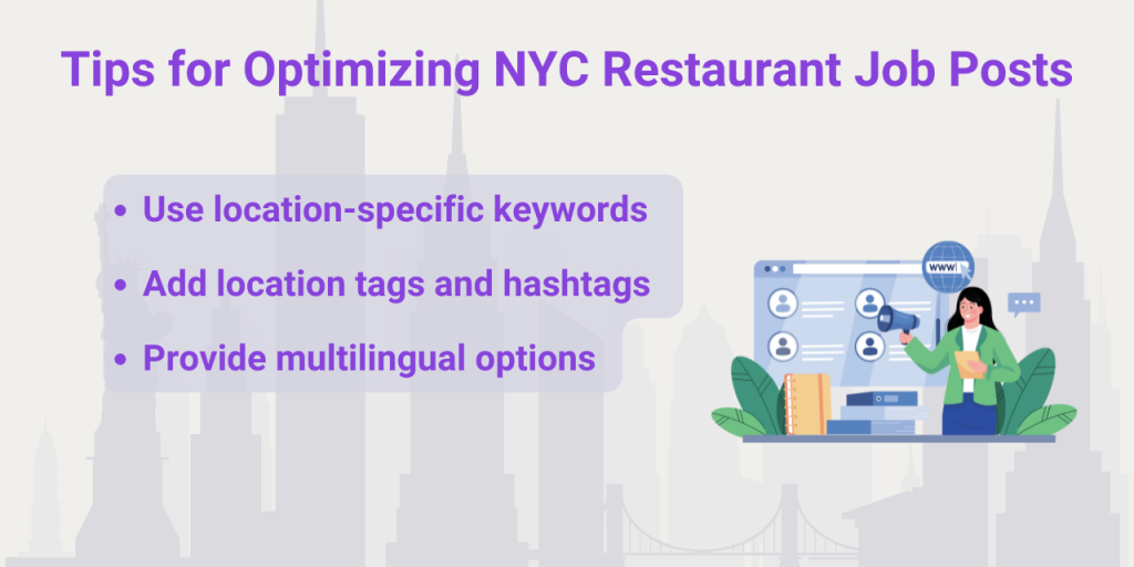 Optimization when you post restaurant jobs in New York City