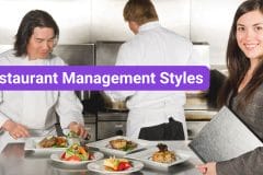 restaurant manager in a restaurant kitchen