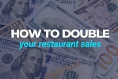 how to double your restaurant sales