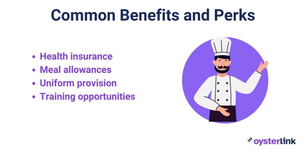 commis chef benefits and perks