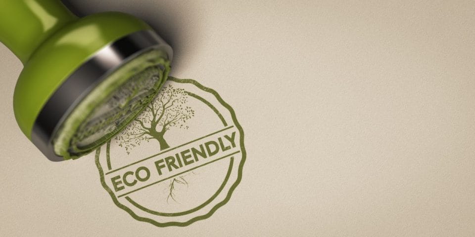 eco-friendly green stamp