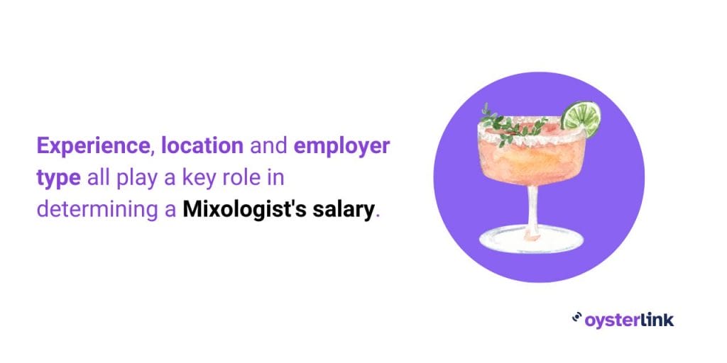 factors affecting mixologist salary