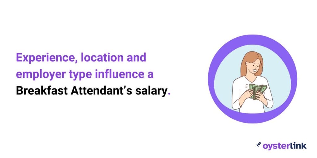 factors that influence a breakfast attendant's salary