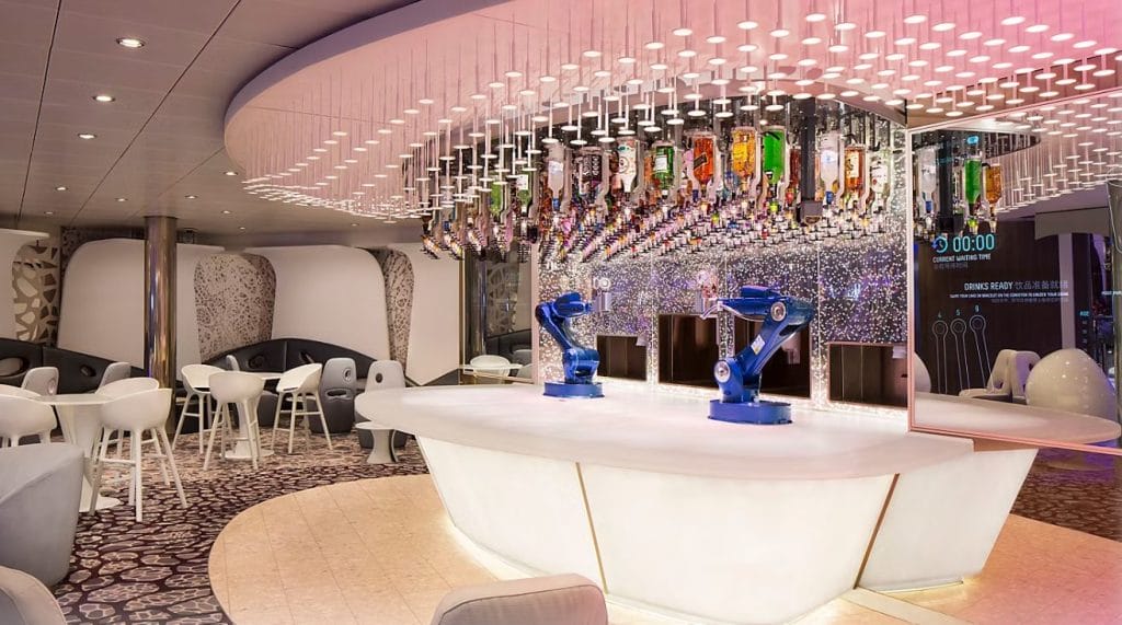 Bionic bar at Royal Caribbean