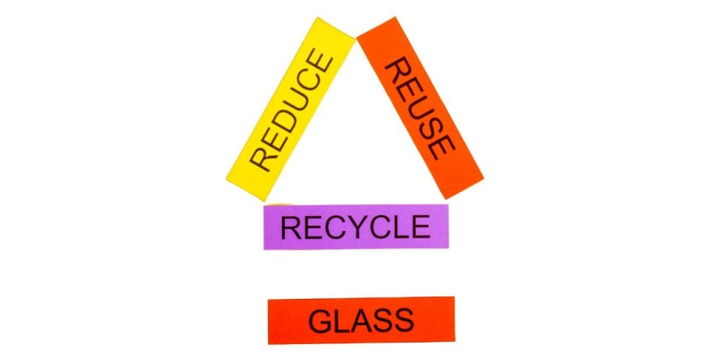 reduce-reuse-recycle glass