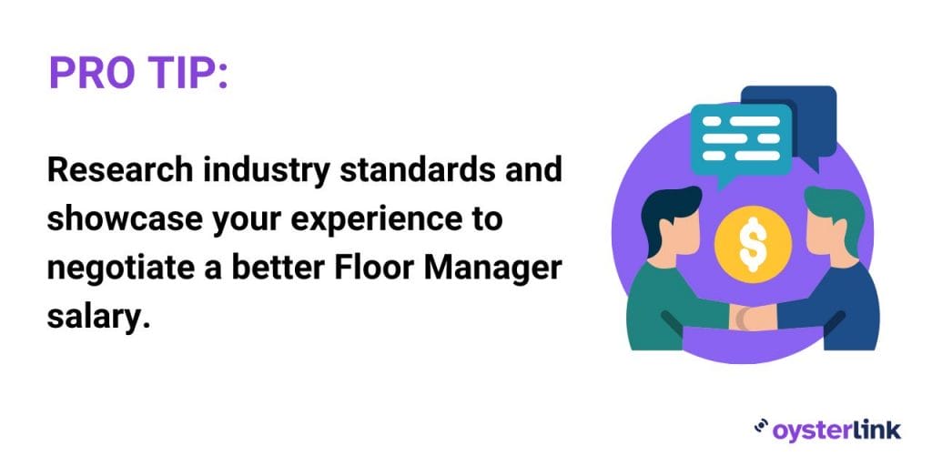 salary negotiation tip for floor managers