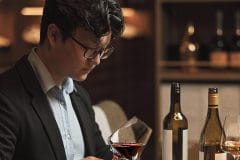 sommelier writing notes