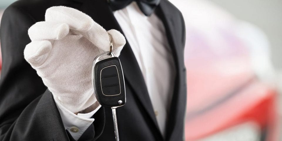 valet holding keys