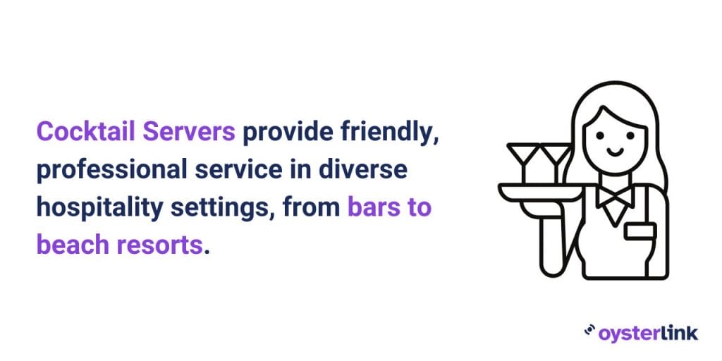 where do cocktail servers work