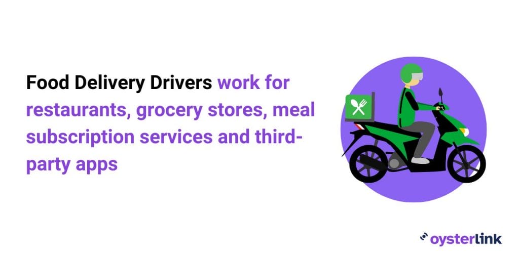 where food delivery drivers work