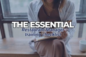 restaurant manager training checklist